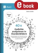 40 x Gedichte analysieren in Stundenbildern 5-6