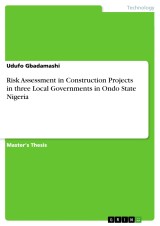 Risk Assessment in Construction Projects in three Local Governments in Ondo State Nigeria