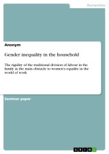 Gender inequality in the household