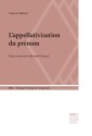 L'appellativisation du prénom