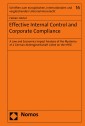 Effective Internal Control and Corporate Compliance