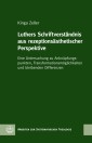 Luthers Schriftverständnis aus rezeptionsästhetischer Perspektive