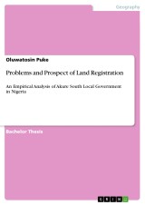 Problems and Prospect of Land Registration