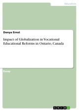 Impact of Globalization in Vocational Educational Reforms in Ontario, Canada