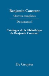 Catalogue de la bibliothèque de Benjamin Constant