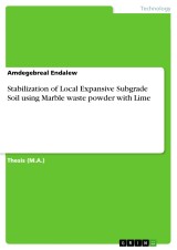 Stabilization of Local Expansive Subgrade Soil using Marble waste powder with Lime