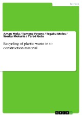 Recycling of plastic waste in to construction material