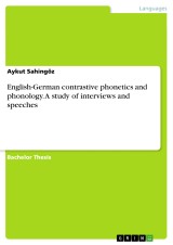 English-German contrastive phonetics and phonology. A study of interviews and speeches