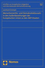 Menschenrechts- und Demokratieklauseln in den Außenbeziehungen der Europäischen Union zu den AKP-Staaten
