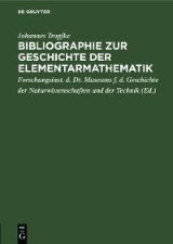 Bibliographie zur Geschichte der Elementarmathematik