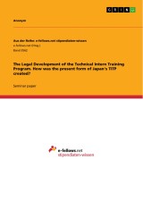 The Legal Development of the Technical Intern Training Program. How was the present form of Japan's TITP created?