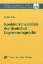 Kookkurrenzanalyse der deutschen  Gegenwartssprache
