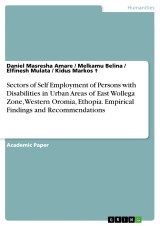 Sectors of Self Employment of Persons with Disabilities in Urban Areas of East Wollega Zone, Western Oromia, Ethopia. Empirical Findings and Recommendations