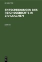 Entscheidungen des Reichsgerichts in Zivilsachen. Band 33