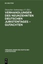 Verhandlungen des Neunzehnten Deutschen Juristentages - Gutachten