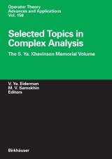 Selected Topics in Complex Analysis