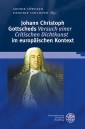 Johann Christoph Gottscheds 'Versuch einer Critischen Dichtkunst' im europäischen Kontext