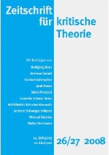 Zeitschrift für kritische Theorie / Zeitschrift für kritische Theorie, Heft 26/27