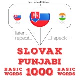 Slovenský - Punjabi: 1000 základných slov