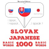 Slovenský - Japonec: 1000 základných slov