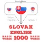 Slovenský - anglicky: 1000 základných slov