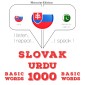 Slovenský - Urdu: 1000 základných slov
