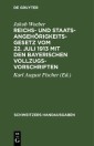 Reichs- und Staatsangehörigkeitsgesetz vom 22. Juli 1913 mit den bayerischen Vollzugsvorschriften