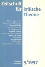Zeitschrift für kritische Theorie / Zeitschrift für kritische Theorie, Heft 5