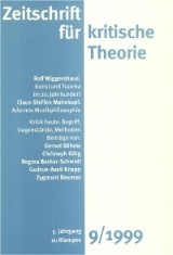 Zeitschrift für kritische Theorie / Zeitschrift für kritische Theorie, Heft 9