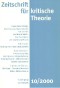 Zeitschrift für kritische Theorie / Zeitschrift für kritische Theorie, Heft 10