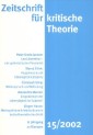 Zeitschrift für kritische Theorie / Zeitschrift für kritische Theorie, Heft 15