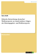 Ethische Betrachtung deutscher Waffenexporte an Saudi Arabien. Folgen der Rüstungsgüter- und Waffenexporte