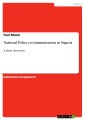 National Policy on Immunization in Nigeria