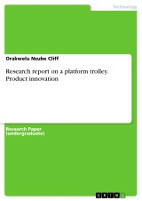 Research report on a platform trolley. Product innovation