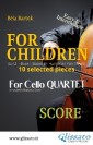 "For Children" by Bartók for Cello Quartet (score)