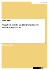 Aufgaben, Inhalte und Instrumente des Risikomanagements