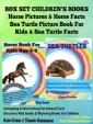 Box Set Children's Books: Horse Pictures & Horse Facts - Sea Turtle Picture Book For Kids & Sea Turtle Facts - Intriguing & Interesting Fun Animal Facts: 2 In 1 Box Set