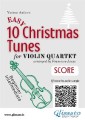 Violin Quartet Score "10 Easy Christmas Tunes"