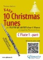 Flute 1 part of "10 Easy Christmas Tunes" for Flute Quartet