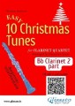 Bb Clarinet 2 part of "10 Easy Christmas Tunes" for Clarinet Quartet