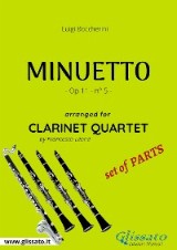 Minuetto - Clarinet Quartet set of PARTS