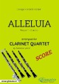 Alleluia - Clarinet Quartet SCORE