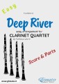 Deep River - Easy Clarinet Quartet (score & parts)