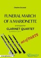 Funeral march of a Marionette - Clarinet Quartet (set of Parts)
