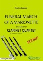 Funeral march of a Marionette - Clarinet Quartet (SCORE)