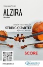 Score of "Alzira" for string quartet