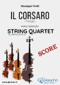 Il Corsaro (prelude) String Quartet - Score