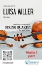 Violin I part of "Luisa Miller" for string quartet