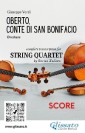 Score of "Oberto" for String Quartet