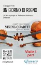Violino I part of "Un giorno di regno" for String Quartet